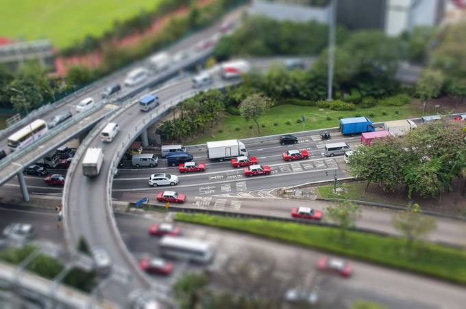 Small Town traffic by JayLawler - Tilt Shift Photo Contest