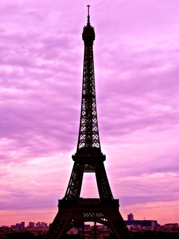 Purple Sky Eiffel Tower by Nicole-Hawaii - ViewBug.com