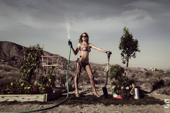 Bikini Gardener by Dfreid - Photoshop World Photo Contest