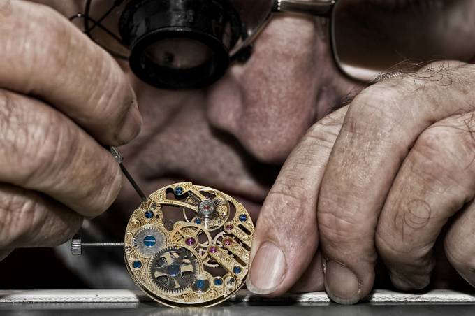 ClockMaker at Work by marcbaechtold - Sharpness Photo Contest