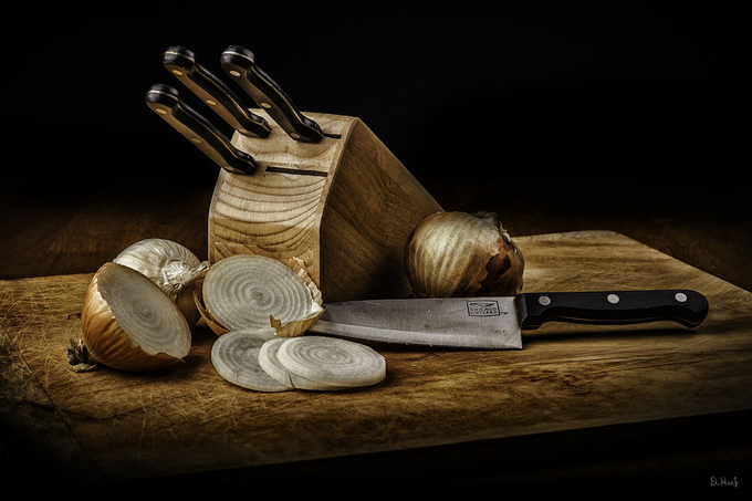 Knives and Onions by DonHoekPhoto - Commercial Style Photo Contest 