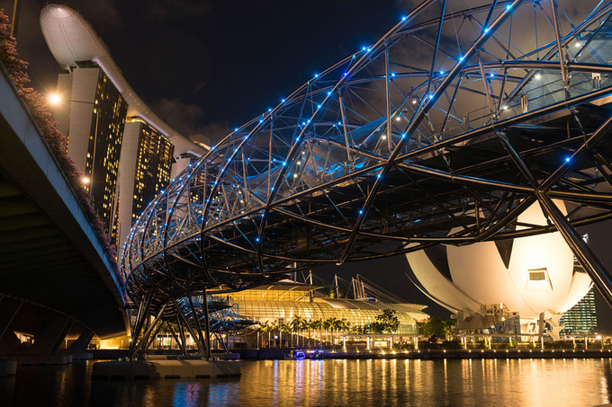 Bridge to Marina Bay Sands, Singapore by SteveFreeman - 500 Electric Shots Photo Contest
