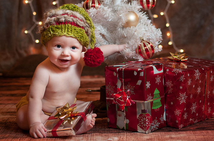 Delighted Baby by aardvarksrule - The Joy of Holidays Portrait Photo Contest
