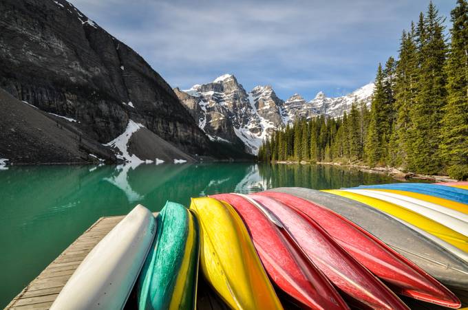 Canoes in Canada by randallinho - Splash Of Colors Photo Contest