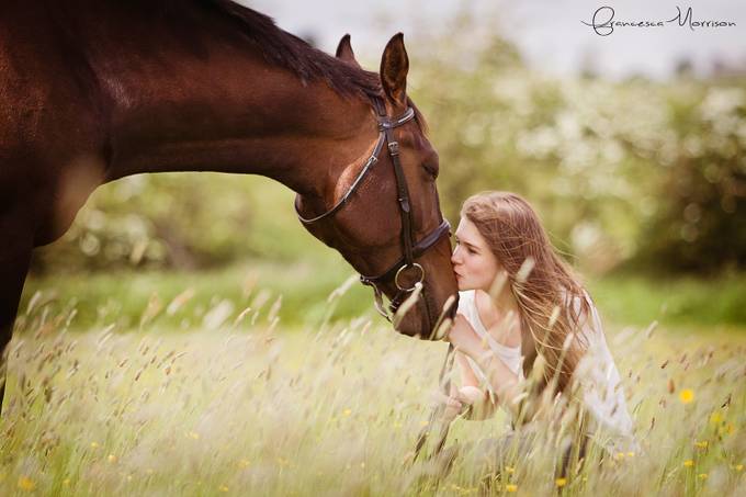 A girl and her friend by fmequine - I Heart Animals Photo Contest