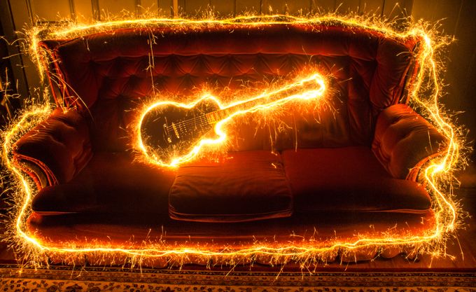 Electrifying guitar!!! by SamuelGraley - Exposure Experimentation Photo Contest