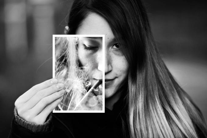 Passive smoking by chris-herzog - Black and White Portraits Photo Contest