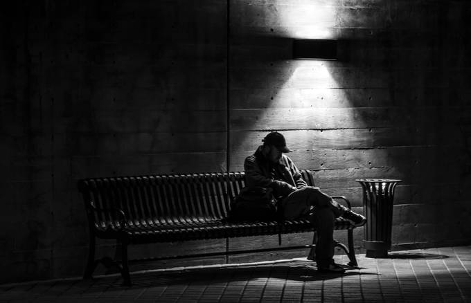 Alone by inge_vautrin - Strangers In The City Photo Contest