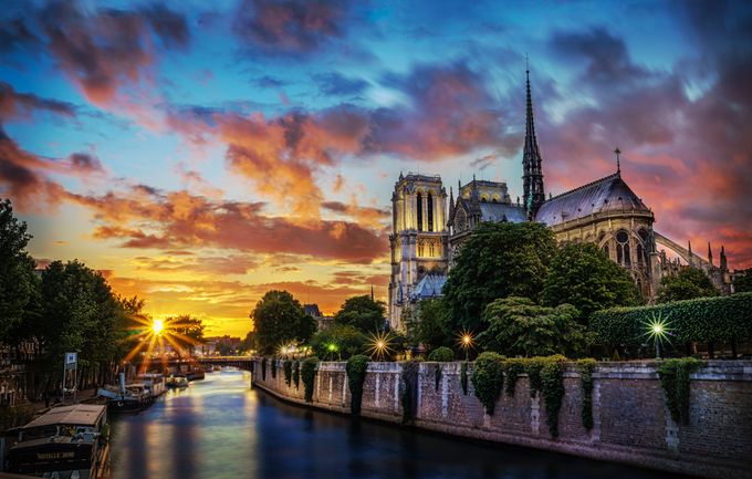 Notre-Dame Sunset by MichelJodoin - Sunset In The City Photo Contest