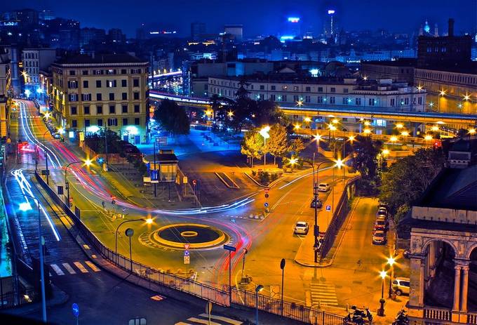 Genova by Night by felicebellini - Crossroads Photo Contest