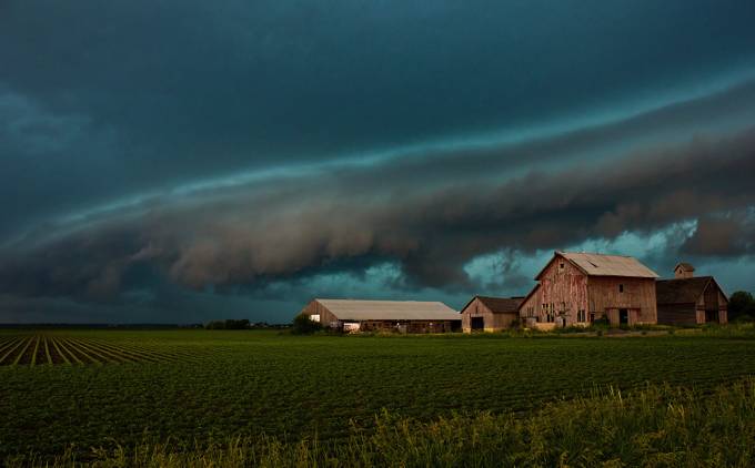 Shelf Cloud Over Sugar Grove by jodimair - Farming Photo Contest