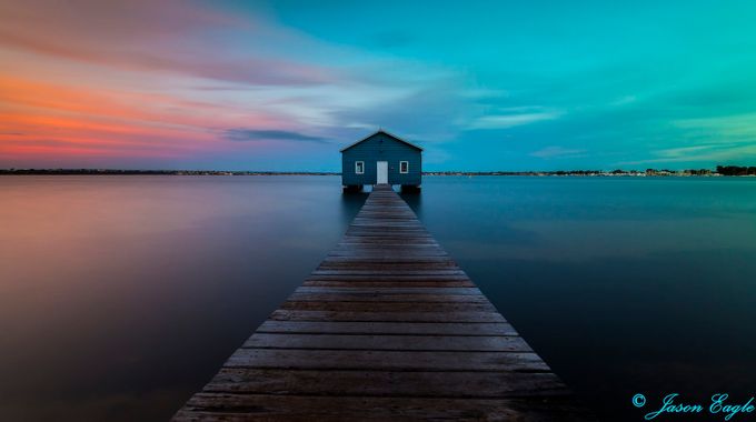 BoatHouse Sunset by WAeagle - Leading Lines Photo Contest