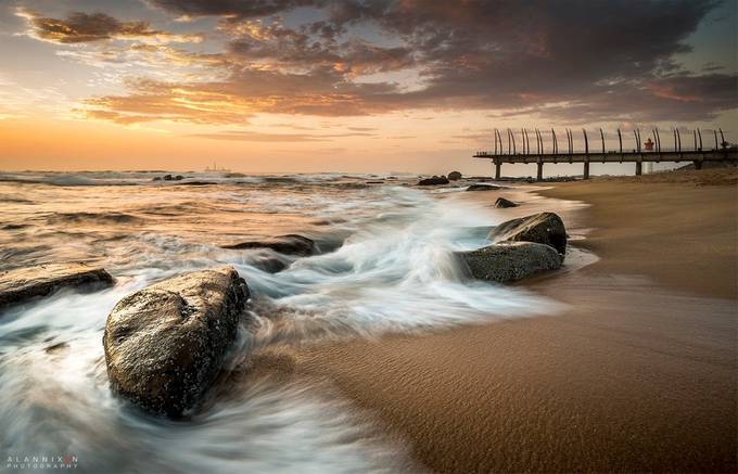 Umhlanga pier by Alannixon - Water and Sand Photo Contest