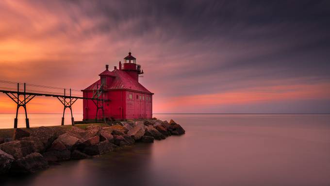Sturgeon Bay Lighthouse by ratulmaiti - Colors and Mood Photo Contest