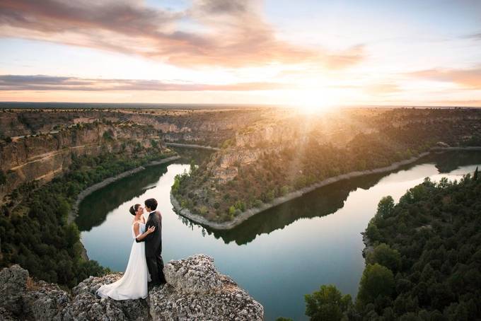 Spain river wedding sunset Marta & Alejandro final by tomarcher - Brides And Grooms Photo Contest