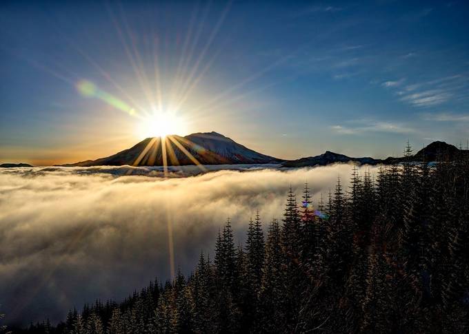 Above the Fog by kathykuhn100 - Sun Flares Photo Contest