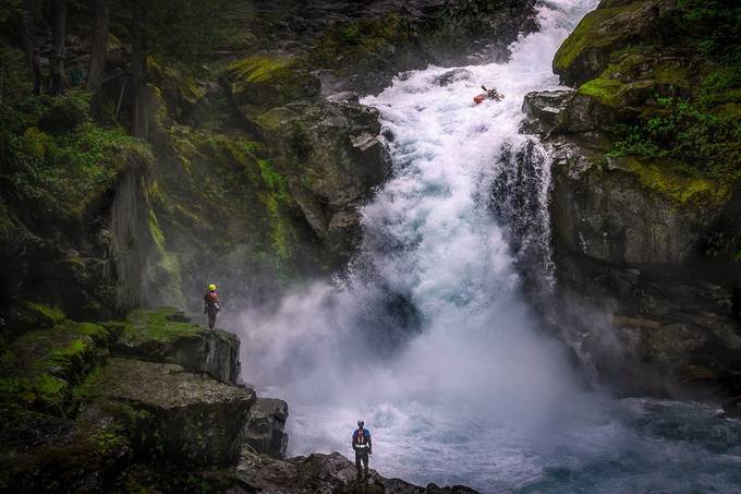 Kayakers at Silver Falls by AMills - Healthy Lifestyles Photo Contest