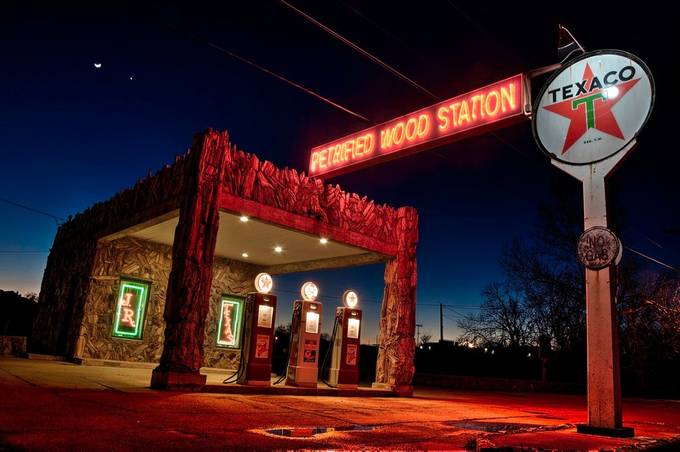 Magic Hour Texaco by jamesnelms - Billboards And Other Signs Photo Contest