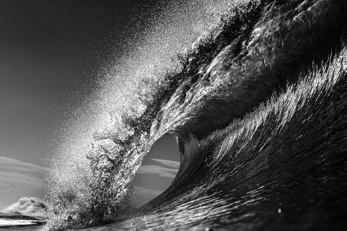Wave Crash  by dnphoto - The Water In Black And White Photo Contest