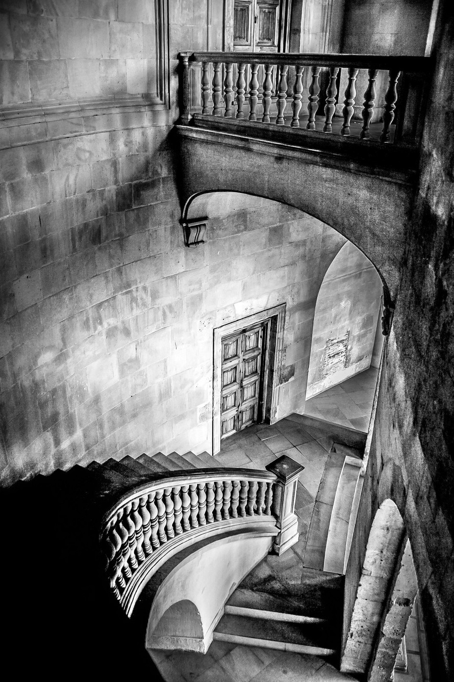 Staircase, Granada, Spain by stegrif - Black and White In HDR Photo Contest