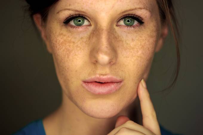 self portrait with diy ring light by skyelightphotography - Freckles Photo Contest