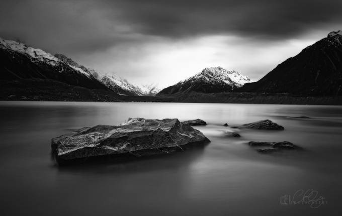 MOODY SUNRISE by benzcatbagan - Winter In Black And White Photo Contest