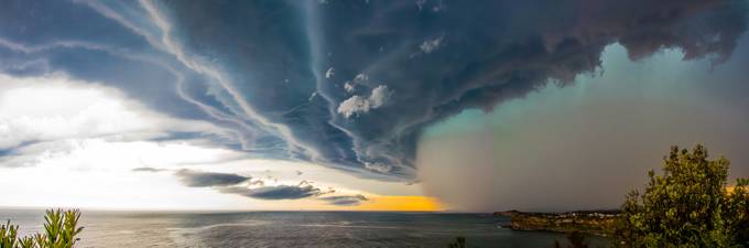 Sydney Storms Panoramic  by zachparkerimages - The Ocean And The Clouds Photo Contest