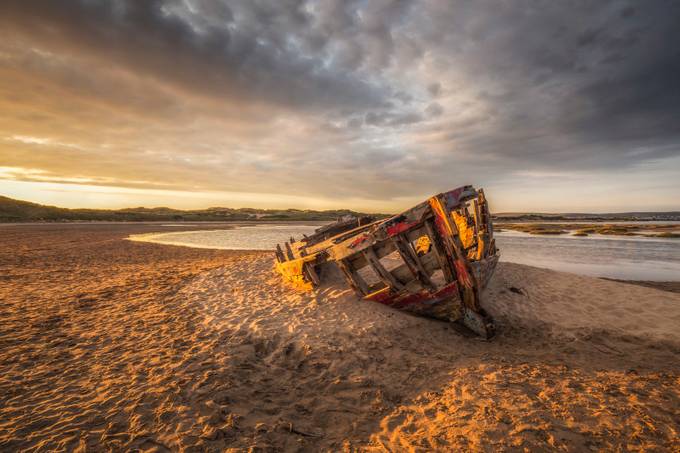 Saunton Shipwreck by Vemsteroo - Sunsets On Water Photo Contest