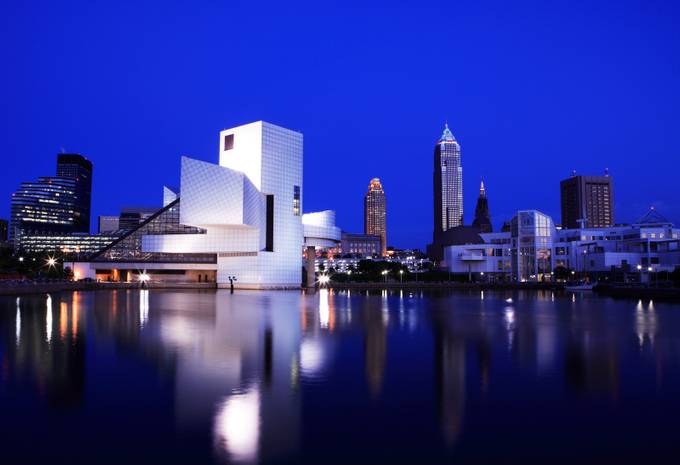 Cleveland with rock and roll hall of fame by Ohiodaniel - My Town Photo Contest
