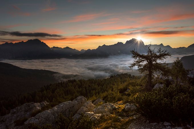 The sun rises over Monte Civetta by jamesrushforth