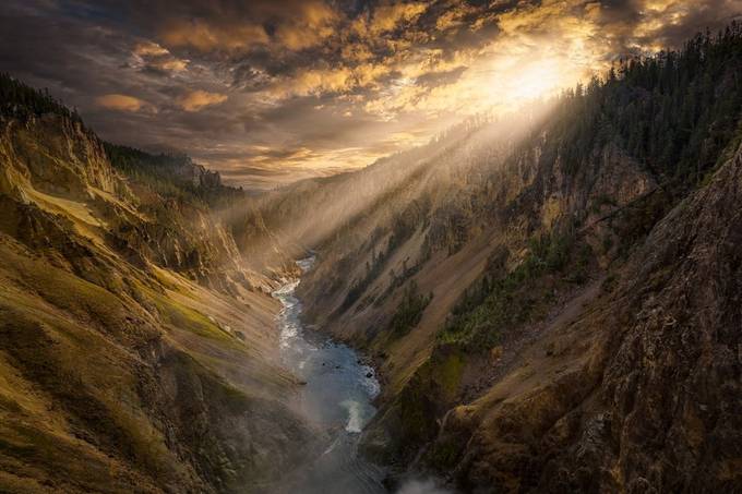 Yellowstone Canyon by rexjones - Sunrises vs Sunsets Photo Contest