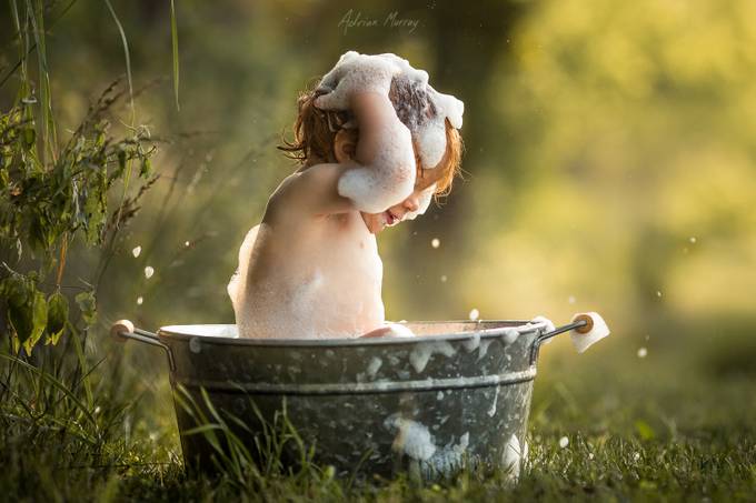 Bathtime Splash by adrianmurray - Babies Are Cute Photo Contest