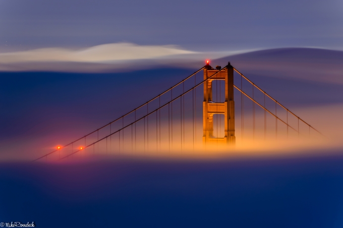 Above the fog by mikeronnebeck - Splendid Bridges Photo Contest