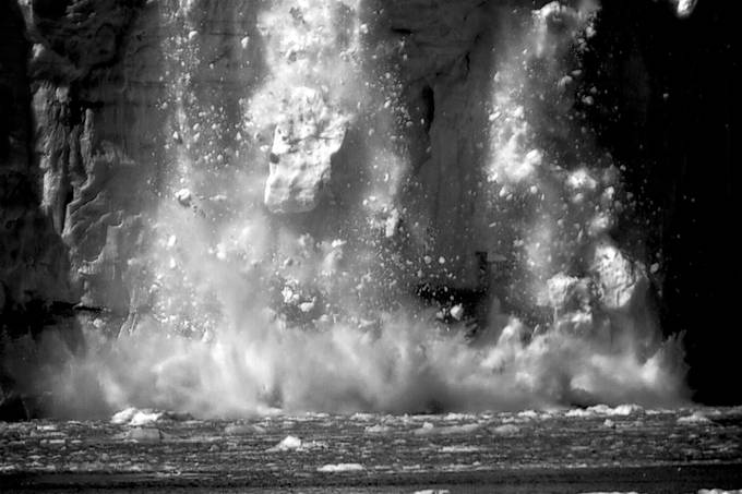 Soft Crash in B&amp;W by crawfras - Ice In Black And White Photo Contest