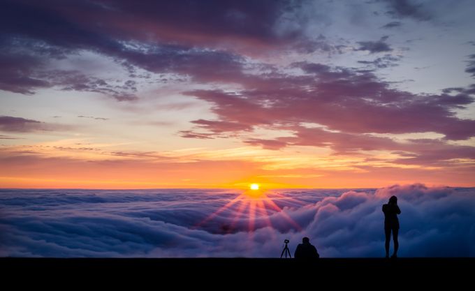 Sunset Above the Fog by BastianHoppe - Celebrating The Sky Photo Contest