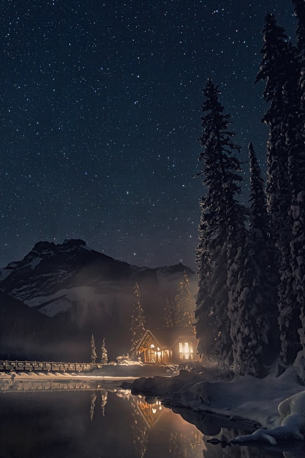 Cabin under the stars by racheljonesross - Around the World Photo Contest By Discovery