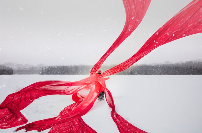 Snow Ribbon by NatureLoverJJWal - Red Tones Photo Contest