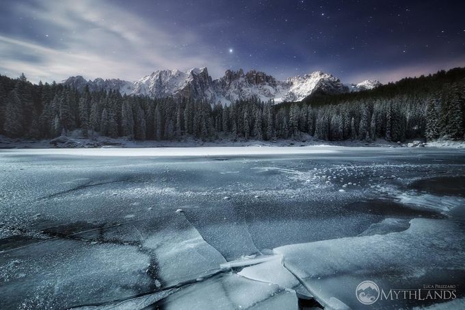 Frozen Carezza Lake by LucaPelizzaro - Landscapes With Textures Photo Contest