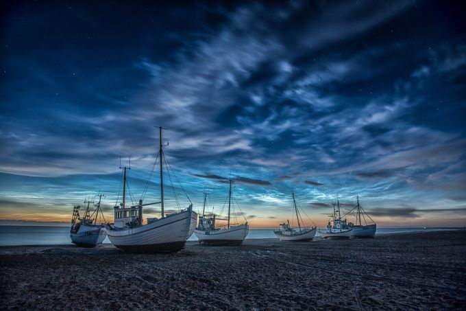Sleeping boats by madspeteriversen - A World Of Blue Photo Contest
