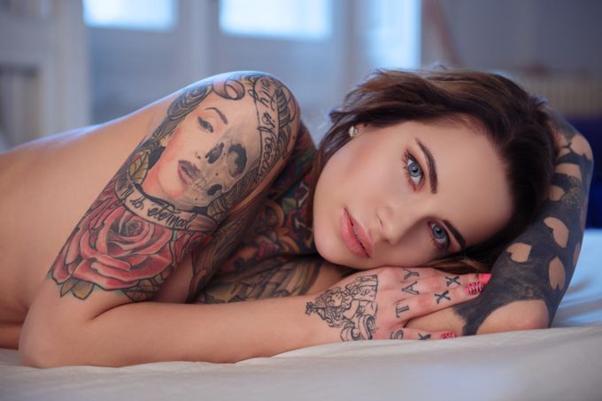 The Tattooed girl 2. by suiciderock - Captivating Portraits Photo Contest