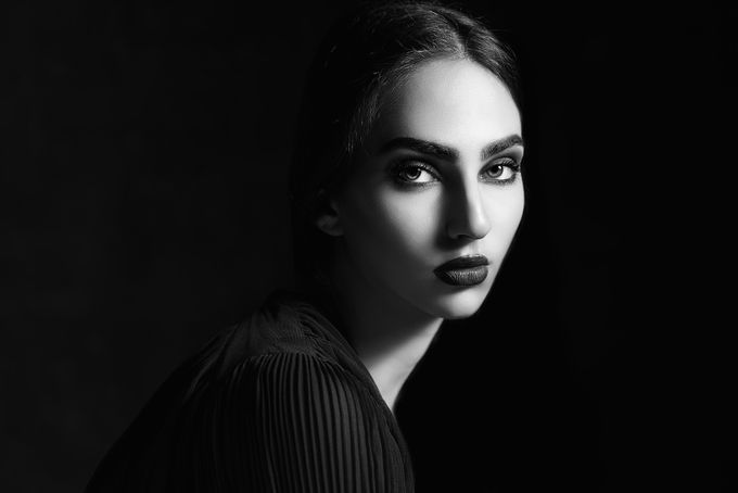 Emerging From The Shadows by ElenaParaskeva - Black and White Portraits Photo Contest