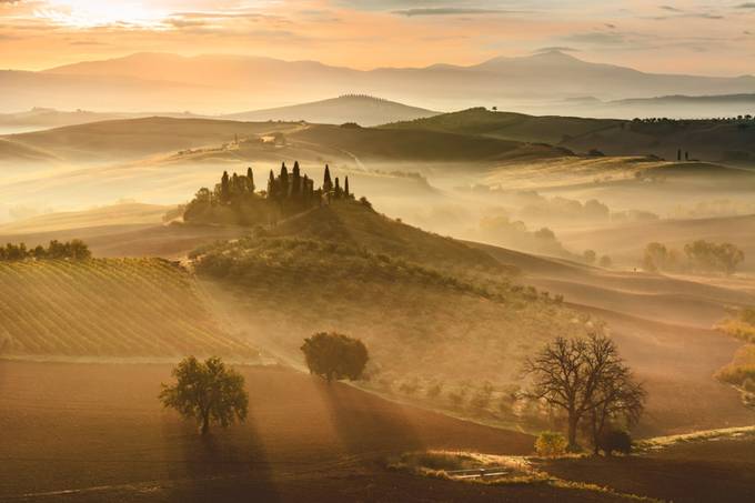 Golden sunrise by GiovanniModesti - Mist And Drizzle Photo Contest