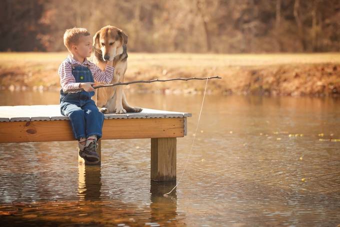 Just Fishin&#039; by gbutts1121 - Kids And Pets Photo Contest