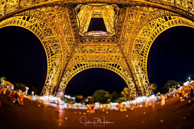 Eiffel Tower - Fisheye ... Fishy? by JohnHoke - Above Or Below Photo Contest