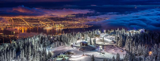 Vancouver City panorama from Grouse Mountain  by PierreLeclercPhotography - City In The Night Photo Contest