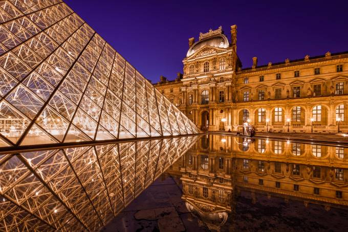 Paris Louvre Museum Reflections by Merakiphotographer - Iconic Places and Things Photo Contest
