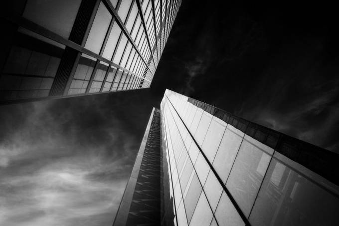 Drama Towers by karlredshaw - Black and White Architecture Photo Contest