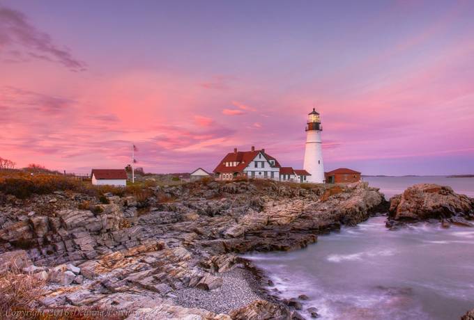 Portland Head Lighthouse -  Sunset by deannefortnam - Monthly Pro Vol 27 Photo Contest