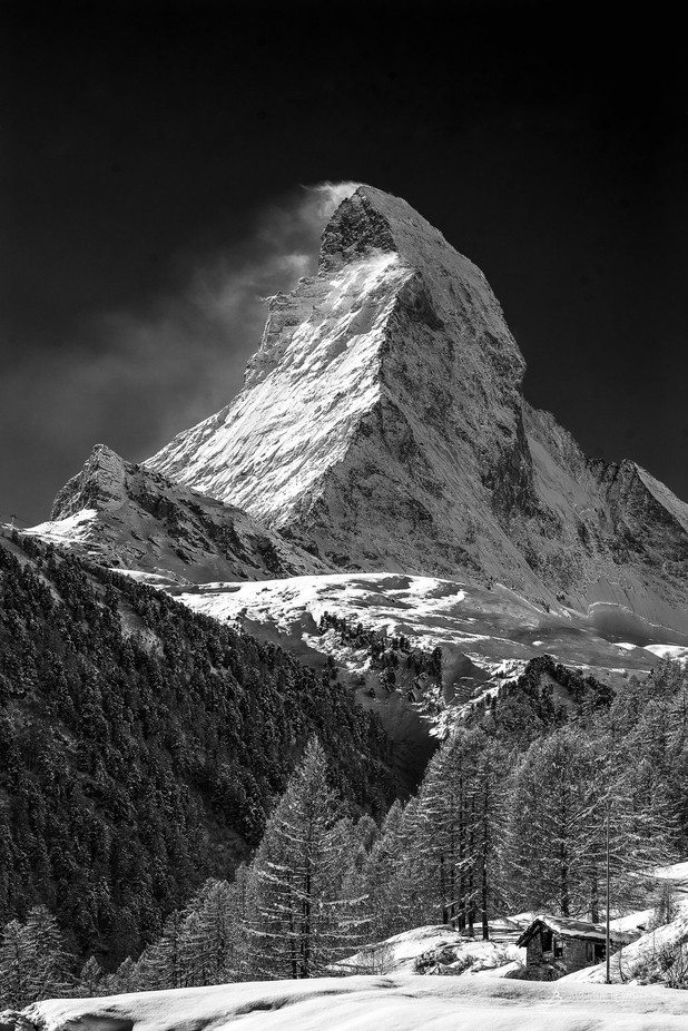 Matterhorn I by RubenB - Black And White Mountain Peaks Photo Contest