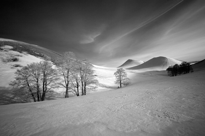 Winter in the southern Urals. by Oleg_Grachev - Monochrome Winter Photo Contest